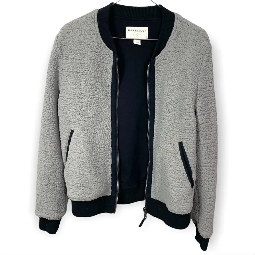 Marrakech by Anthropologie Sherpa Bomber Jacket